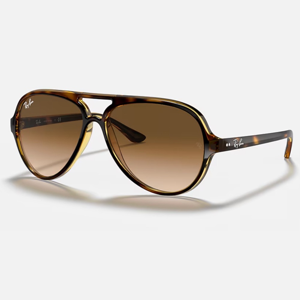 Ray-Ban Tortoise Brown Gradient Aviator Sunglasses